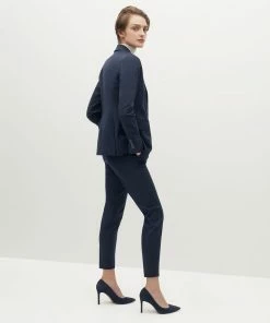 Women's Navy Blue Suit Jacket By SuitShop All Bridesmaid Dresses