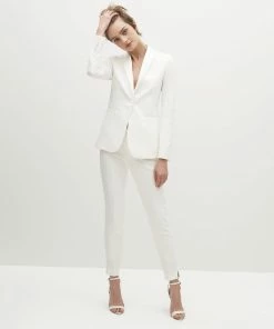 Women's White Tuxedo Jacket By SuitShop All Bridesmaid Dresses
