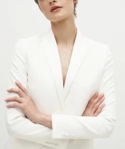 Women's White Tuxedo Jacket By SuitShop All Bridesmaid Dresses