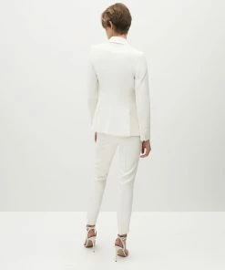 Women's White Tuxedo Jacket By SuitShop All Bridesmaid Dresses