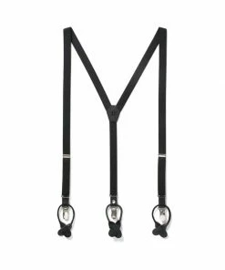 Classic Black Suspenders By SuitShop