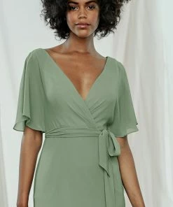 Amsale Long Bridesmaid Dress Ava