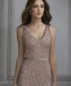 Adrianna Papell Platinum Bridesmaid Dress Style 40135