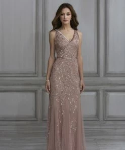 Adrianna Papell Platinum Bridesmaid Dress Style 40135