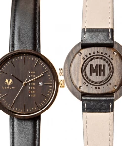 Personalized Sandalwood Black Watch By SuitShop All Bridesmaid Dresses