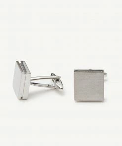 Textured Sweep Silver Cufflinks By SuitShop All Bridesmaid Dresses