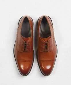 Tan Oxford Shoes - PRESCOTT By SuitShop All Bridesmaid Dresses